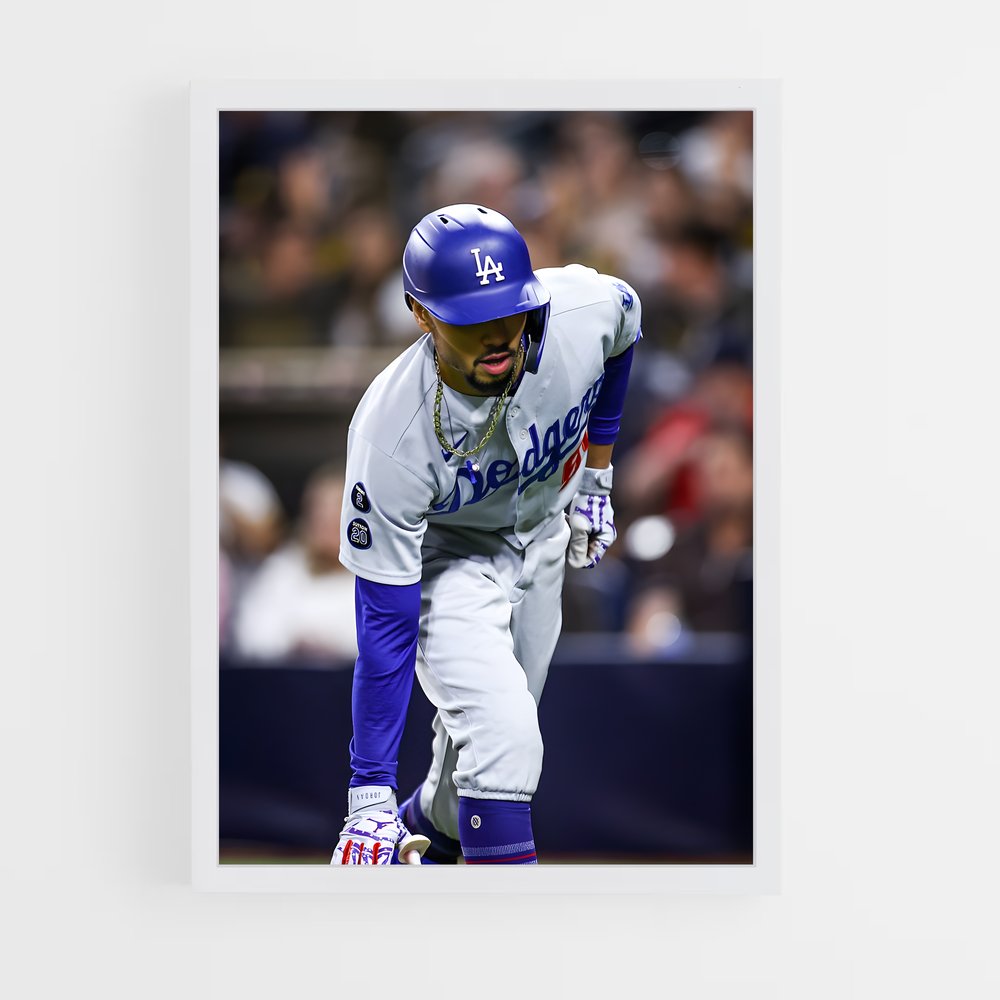 Poster Mookie en Action – affiche Baseball (vue 3)